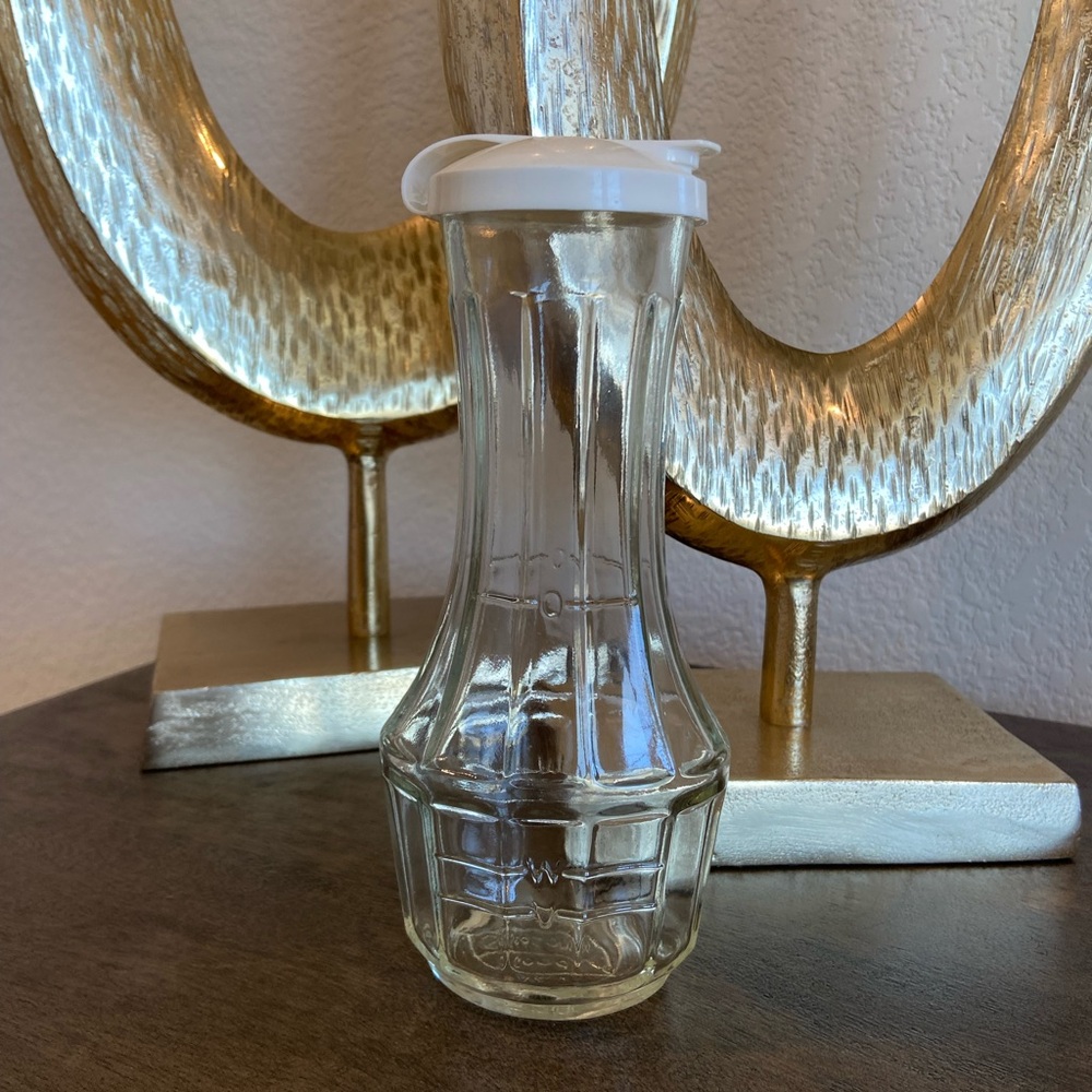 vingage A20 good seasons cruet shaker glass bottle flip top lid